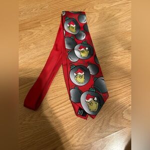 Dr. Seuss Red Grinch Silk Tie